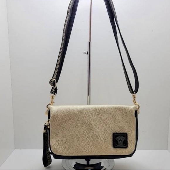 Versace Handbags - Versace Crossbody Bag Medusa Logo Mini Purse Clutch Chic Vegan Wristlet